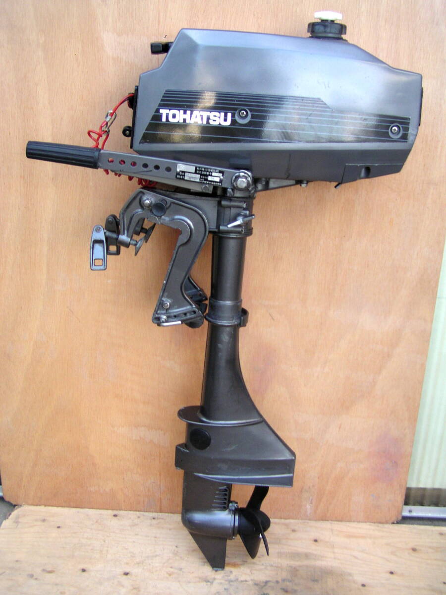 2024年新作 使用量極少美品○マーキュリー同クラッチ付☆トーハツ船外機 3FO. 10馬力未満