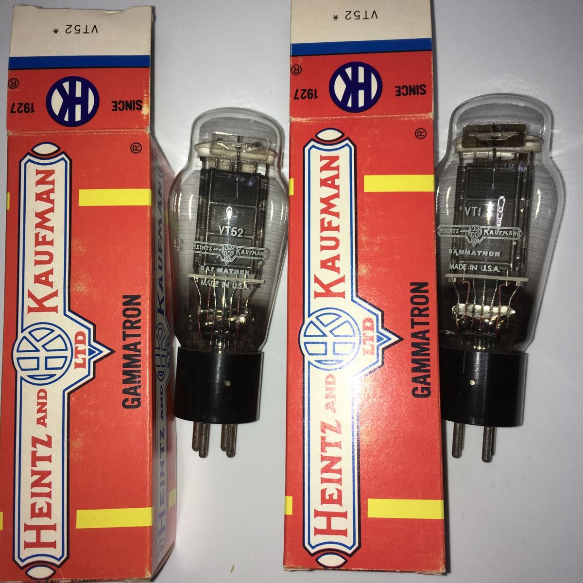 未使用新品 真空管 VT-52 Heintz and Kaufman 2本 ペアではない 未使用新品 真空管 VT-52 Heintz and Kaufman 2本 ペアではない