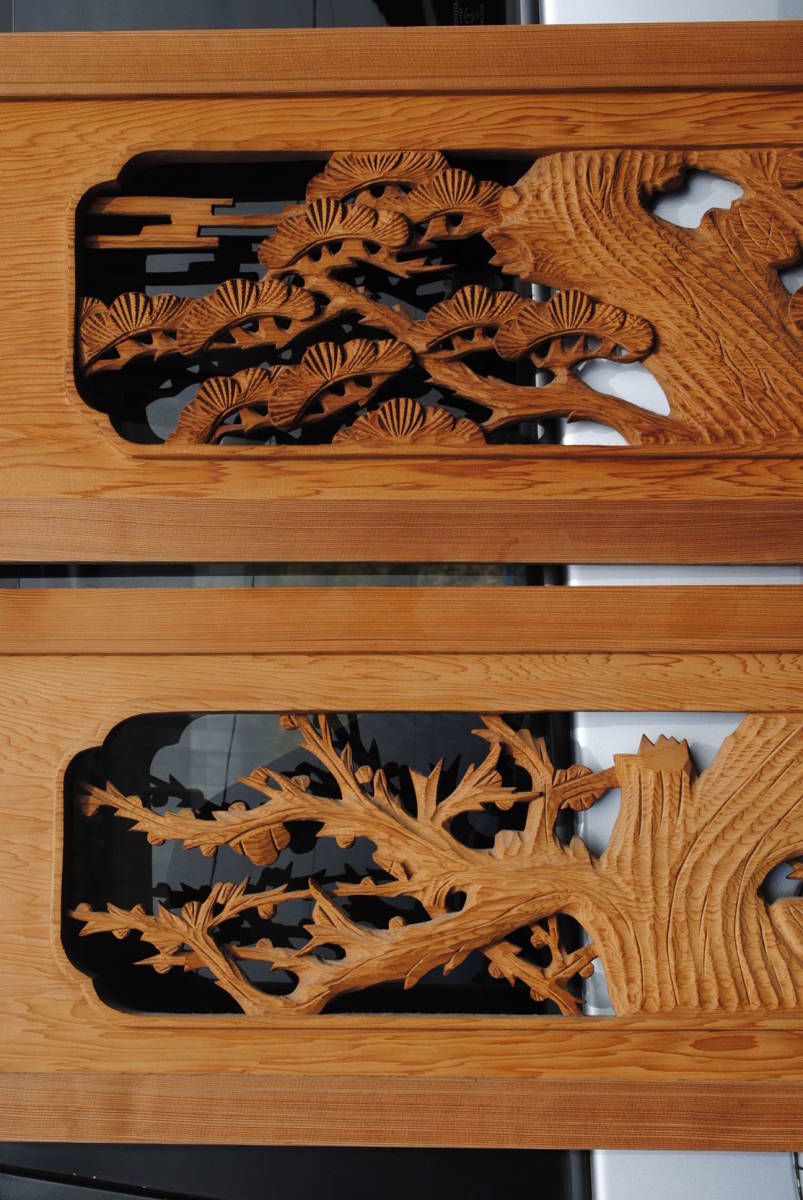  удача 1 2 листов комплект высококлассный рамка-оправа есть рука резьба по дереву сосна бамбук слива из дерева раздел промежуток 1715&1717x370x30 мм 
