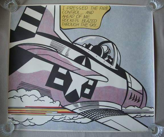 1963年 ロイ・リキテンスタイン / Whaam! (Left-hand panel)/ オフセットリトグラフポスター / MOMA / ビンテージ中古品 / 当時物