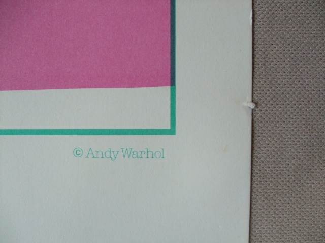 1979s ANDY WARHOL / SPACE FRUIT(Cantaloupes Ⅱ) / Serigraph セリグラフポスター/ 当時物 / 実物 / 傷あり / アンディ・ウォホール_ANDY WARHOLと小さな傷部分