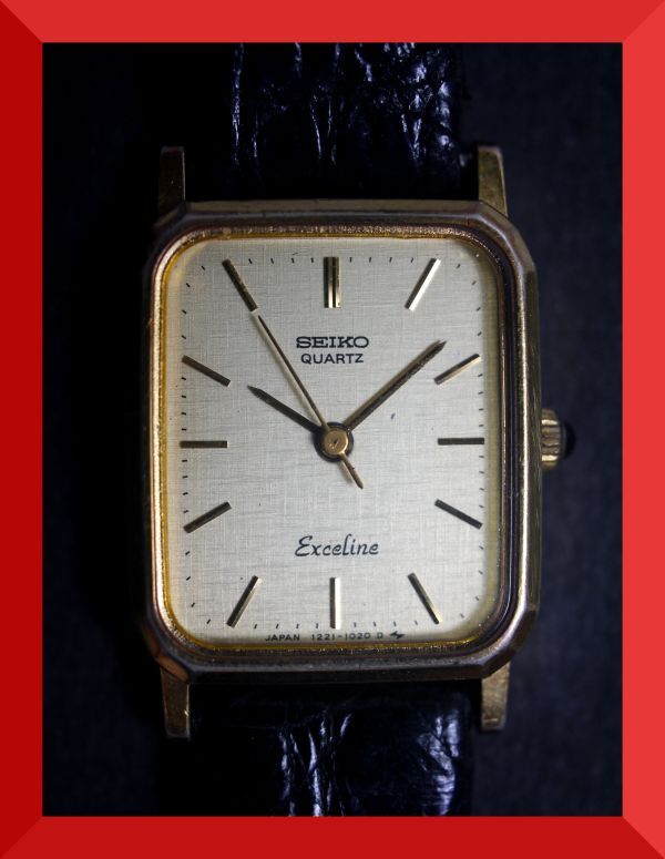 セイコー SEIKO エクセリーヌ EXCELINE クォーツ 3針 1221-5720 女性用 レディース 腕時計 y507 稼働品