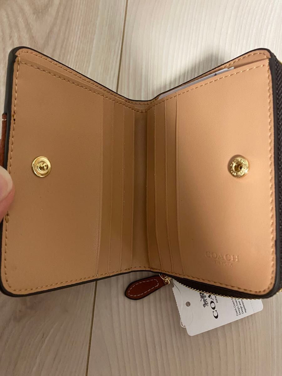 COACH ビルフォールド ウォレット CR992 ブラック×ブラウン COACH ビルフォールド ウォレット CR992 ブラック×ブラウン