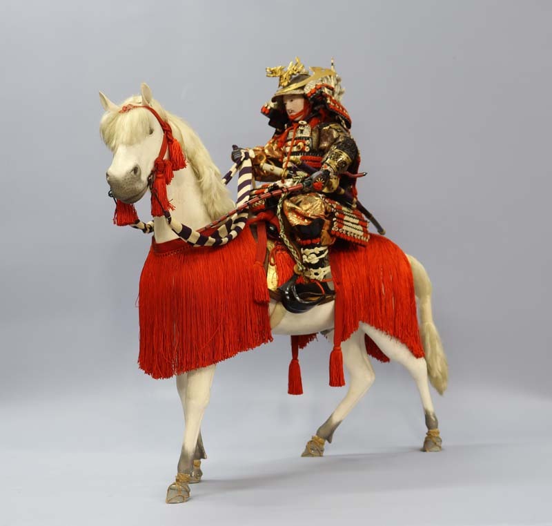 □即決□ No.2 特大サイズ 総高72cm 丸平 馬乗り人形 八幡太郎 □即決□ No.2 特大サイズ 総高72cm 丸平 馬乗り人形 八幡太郎