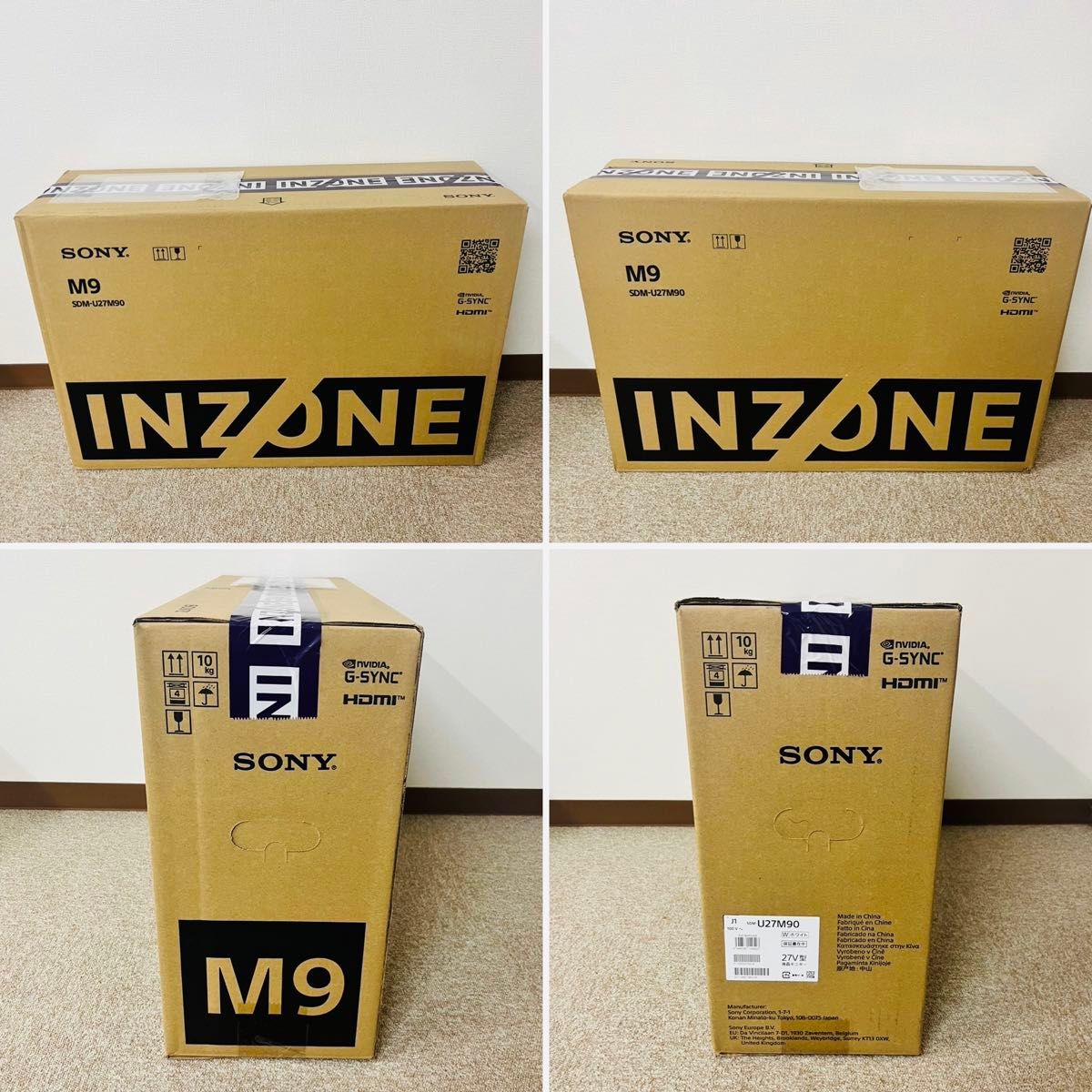 新品未開封 ソニー ゲーミングモニター INZONE M9 SDM-U27M90 4K 新品未開封 ソニー ゲーミングモニター INZONE M9 SDM-U27M90 4K