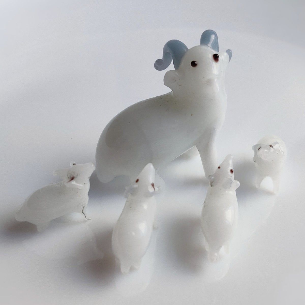 ガラス細工 ヤギ 羊 親子 まとめ 硝子 工芸品 ミニチュア ガラス細工 ヤギ 羊 親子 まとめ 硝子 工芸品 ミニチュア