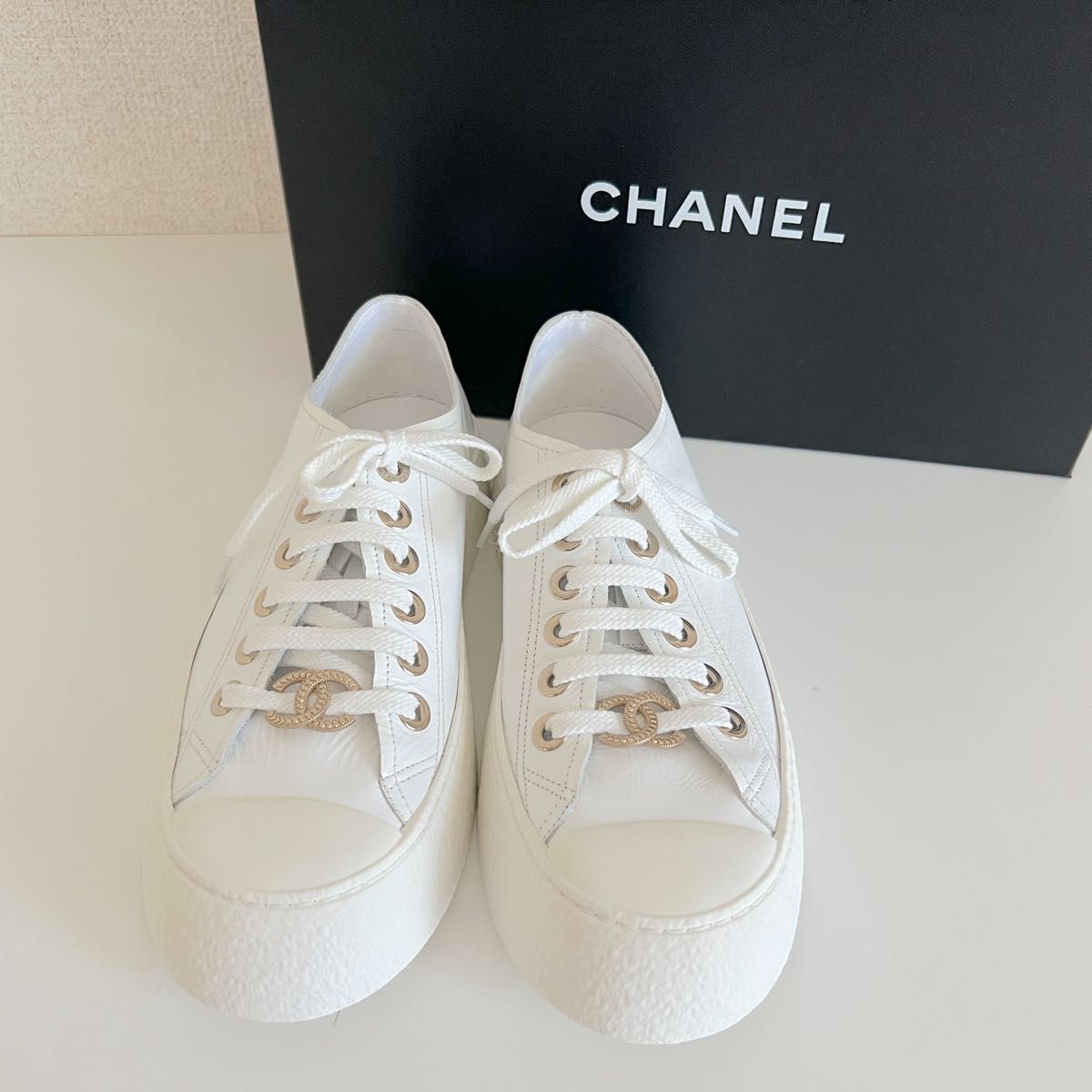 スニーカー シャネル 白 靴 シューズ CHANEL 新品 レザー|Yahoo スニーカー シャネル 白 靴 シューズ CHANEL 新品 レザー|Yahoo