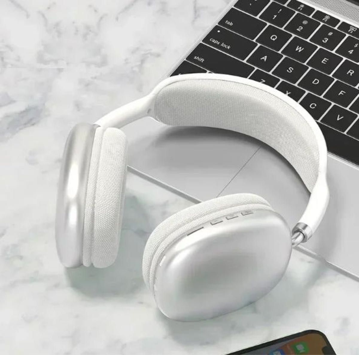 ワイヤレスヘッドホン シルバー Bluetooth ヘッドフォン ワイヤレスヘッドホン シルバー Bluetooth ヘッドフォン