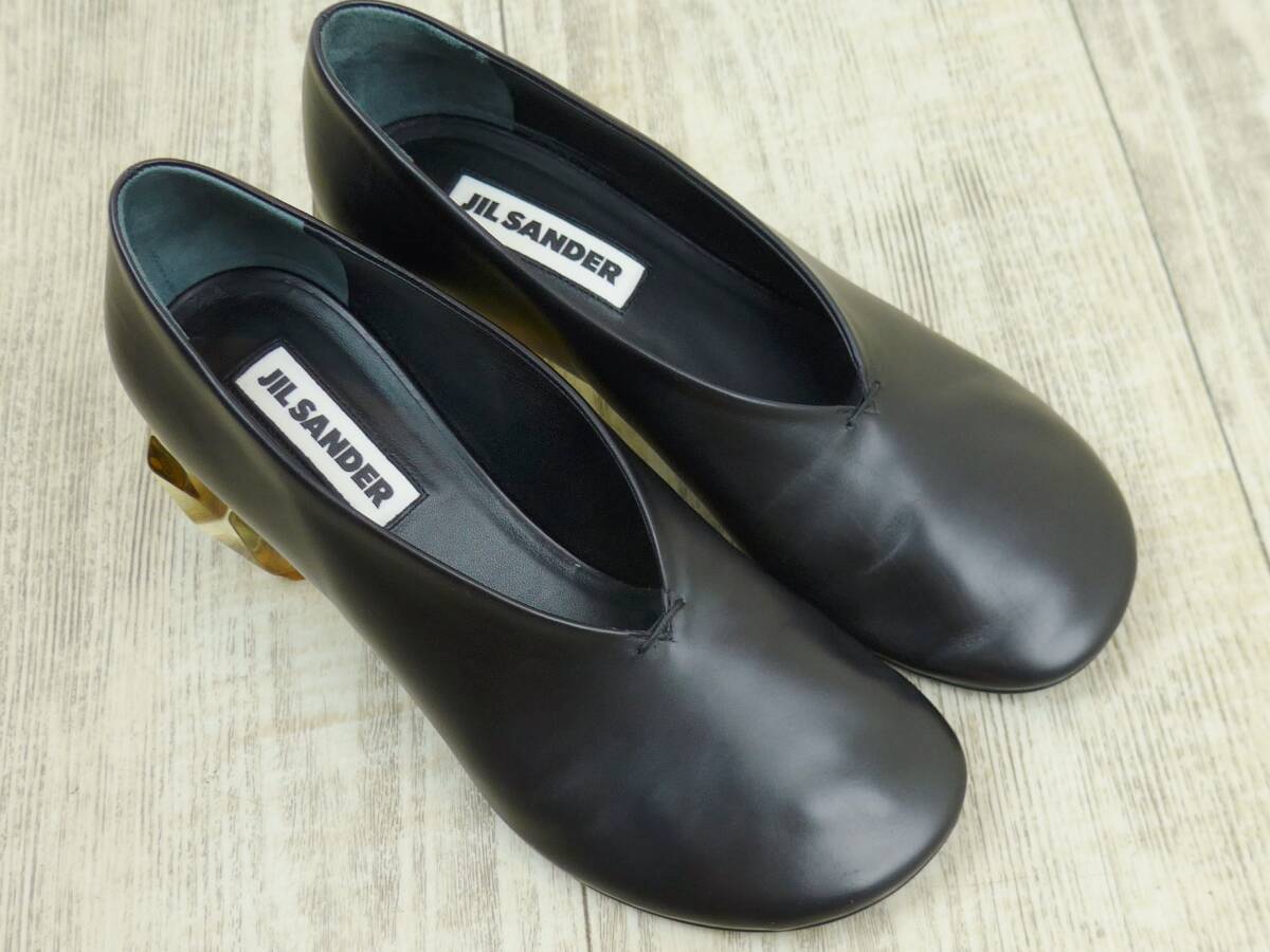 JIL SANDER ジルサンダー 22SS ブロックヒール パンプス 36 JIL SANDER ジルサンダー 22SS ブロックヒール パンプス 36