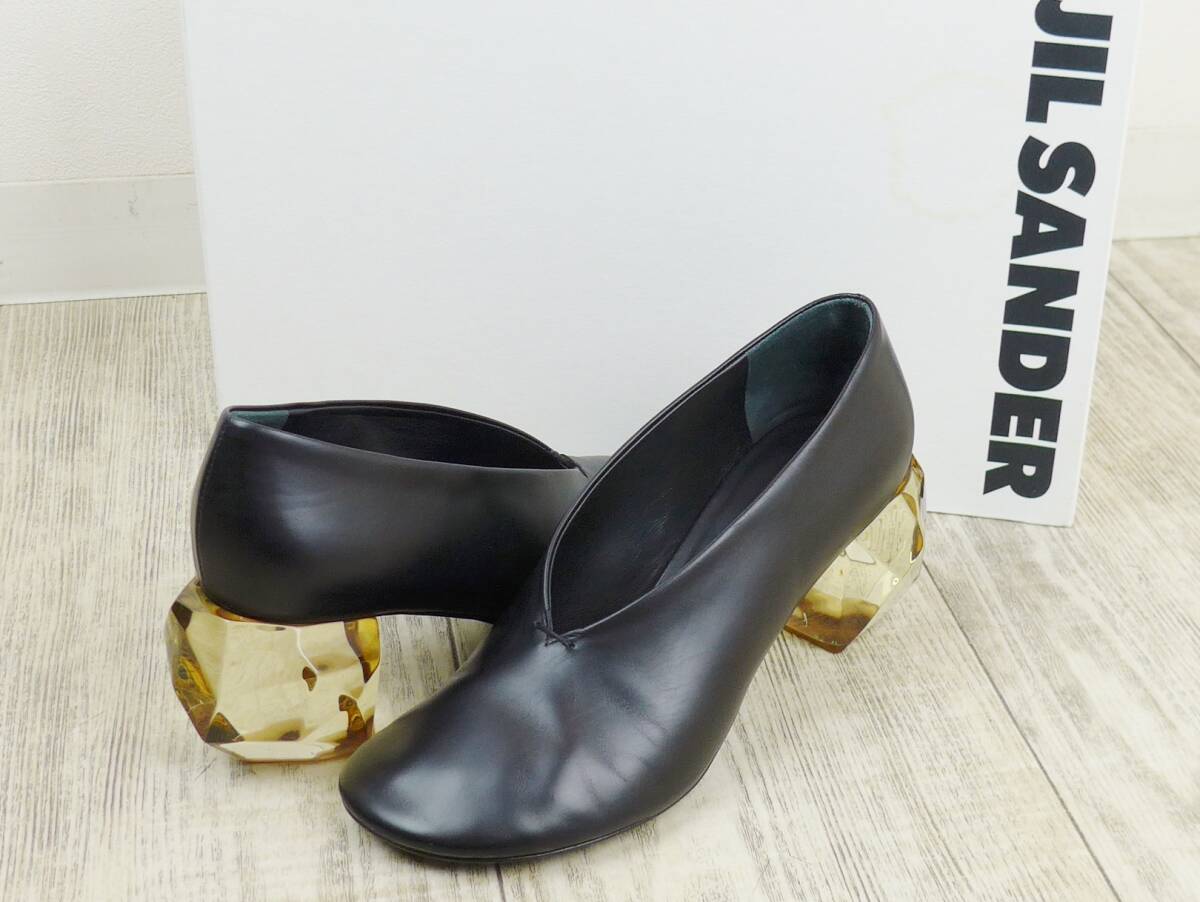 JIL SANDER ジルサンダー 22SS ブロックヒール パンプス 36 JIL SANDER ジルサンダー 22SS ブロックヒール パンプス 36