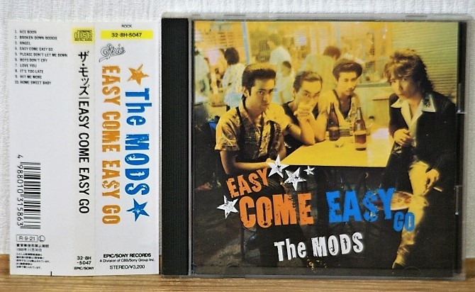 ザ・モッズ THE MODS/EASY COME EASY GO★初期盤CD 88年 CSR刻印あり★森山達也の画像1