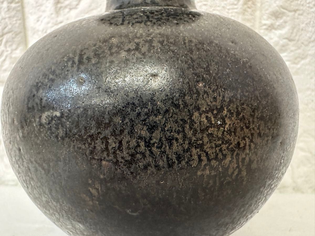 中国 宋時代 黒釉 天目壺 花器 花入 花瓶 茶道具 置物 骨董品 中国 宋時代 黒釉 天目壺 花器 花入 花瓶 茶道具 置物 骨董品