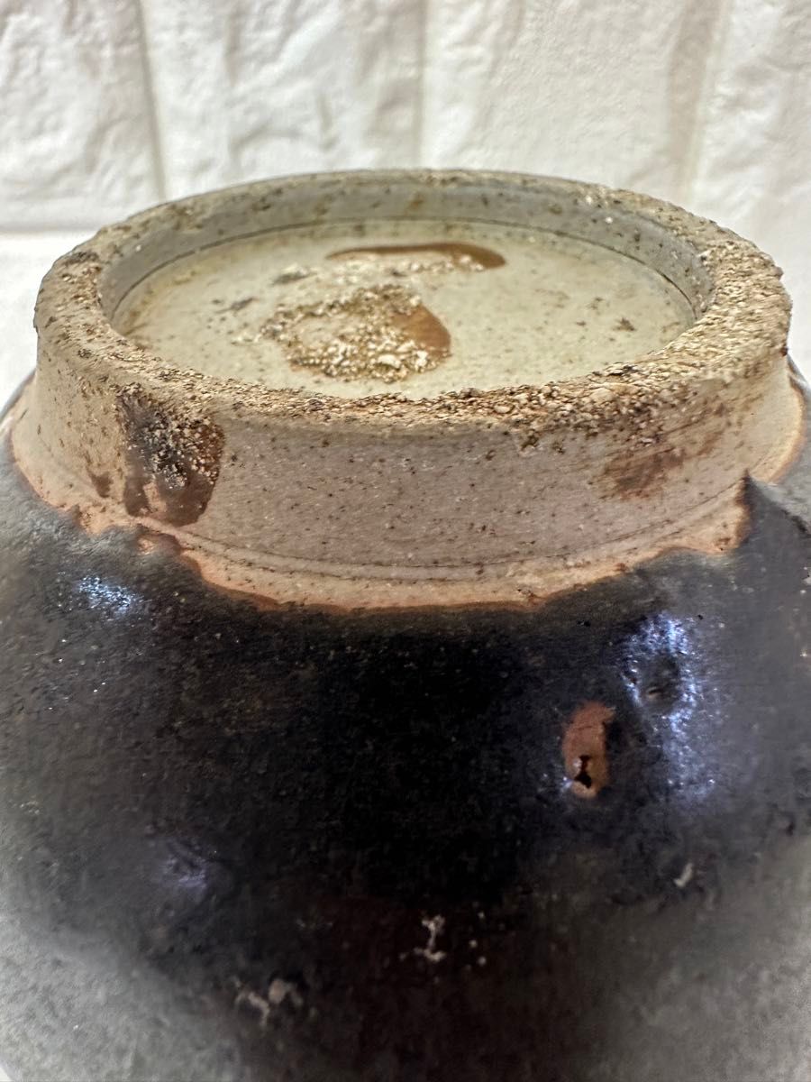 中国 宋時代 黒釉 天目壺 花器 花入 花瓶 茶道具 置物 骨董品 中国 宋時代 黒釉 天目壺 花器 花入 花瓶 茶道具 置物 骨董品