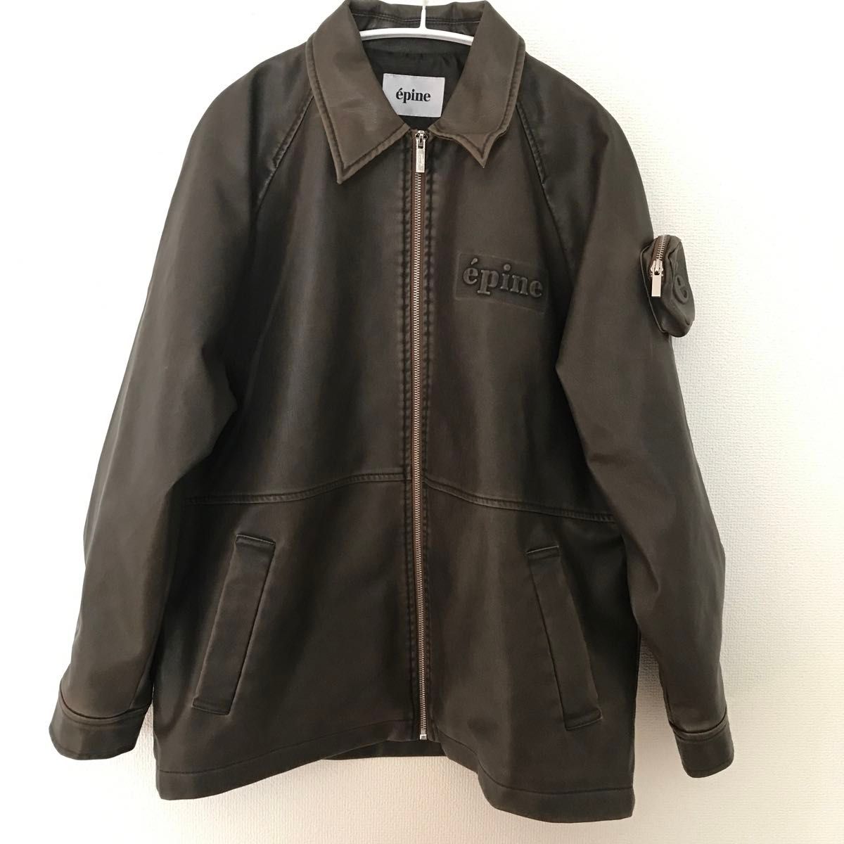 エピヌ pine leather jacket ダメージブラウン|Yahoo!フリマ エピヌ pine leather jacket ダメージブラウン|Yahoo!フリマ