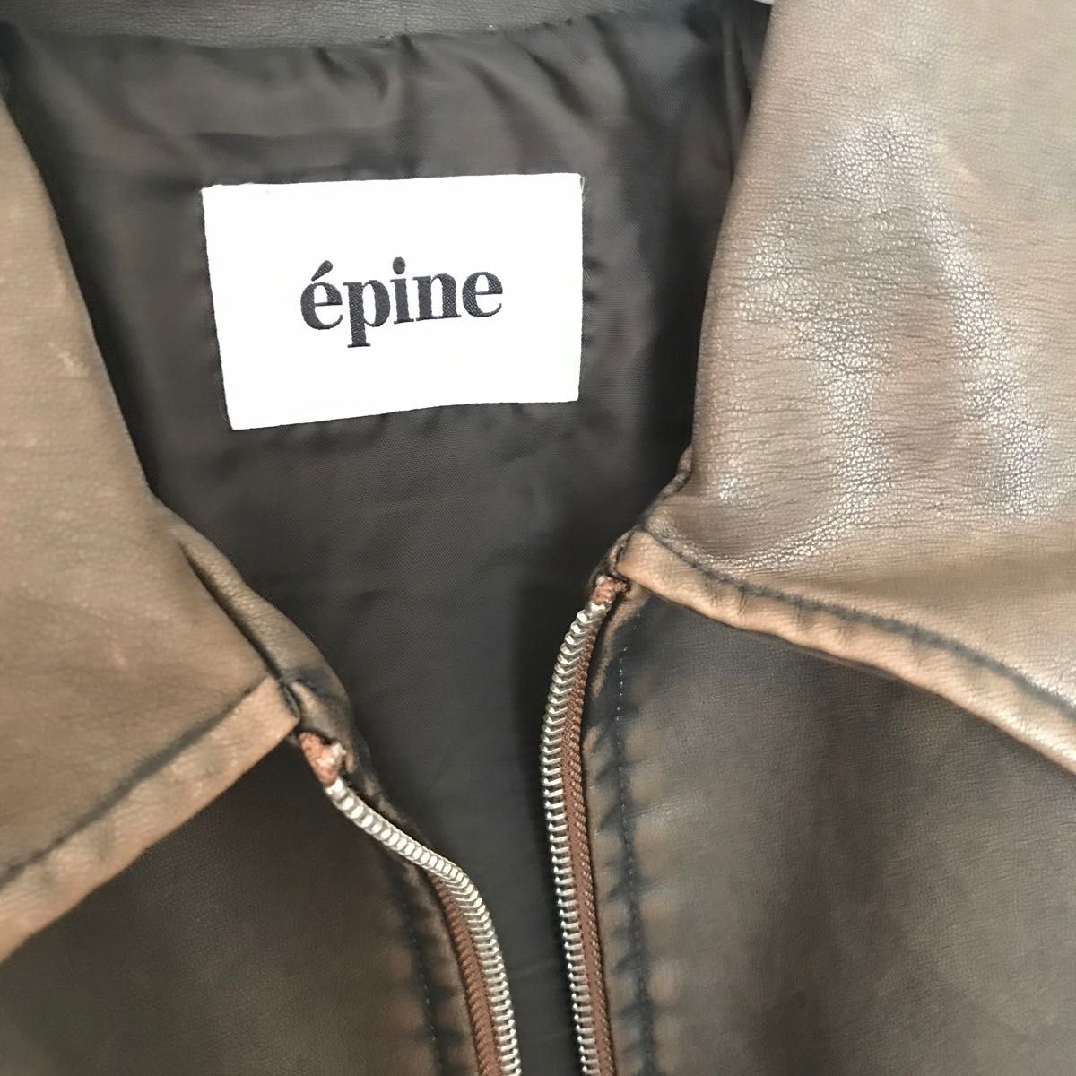エピヌ pine leather jacket ダメージブラウン|Yahoo!フリマ エピヌ pine leather jacket ダメージブラウン|Yahoo!フリマ