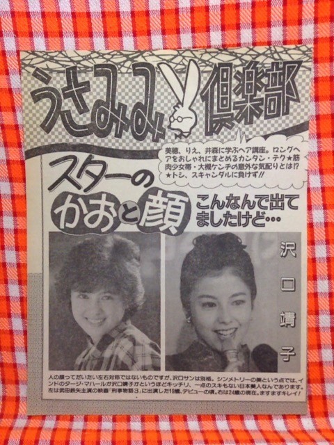 ヤフオク Cn4486 切抜き 沢口靖子田原俊彦wink スターのか ヤフオク Cn4486 切抜き 沢口靖子田原俊彦wink スターのか