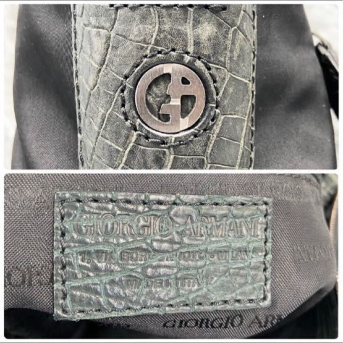超希少 大容量 ジョルジオアルマーニ GIORGIO ARMANI ショルダー 超希少 大容量 ジョルジオアルマーニ GIORGIO ARMANI ショルダー