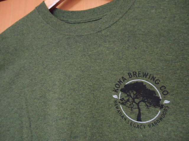  prompt decision Hawaii KONA BREWING T-shirt moss green color M