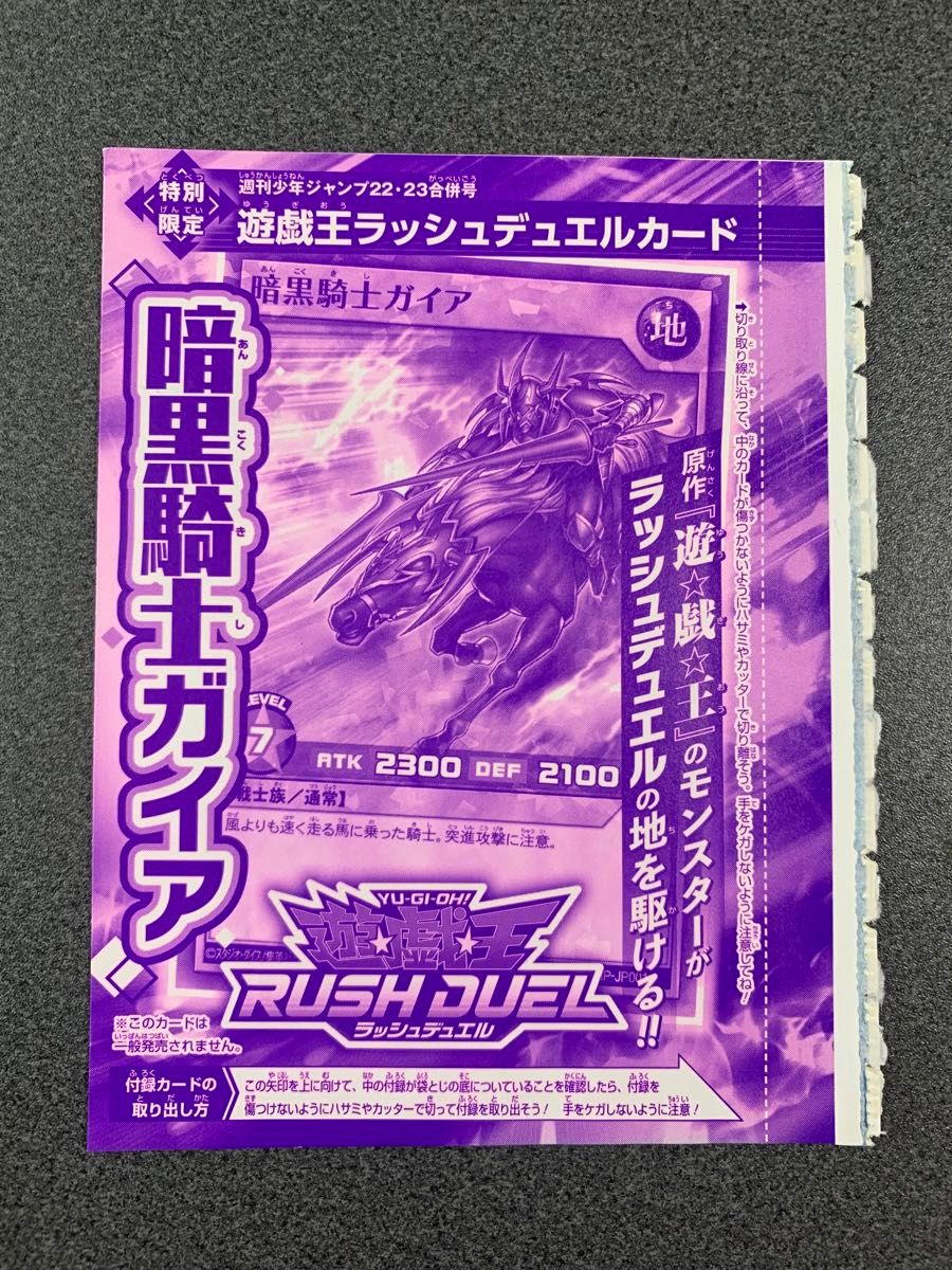 遊戯王 暗黒騎士ガイア ジャンプ付録|Yahoo!フリマ(旧PayPay 遊戯王 暗黒騎士ガイア ジャンプ付録|Yahoo!フリマ(旧PayPay