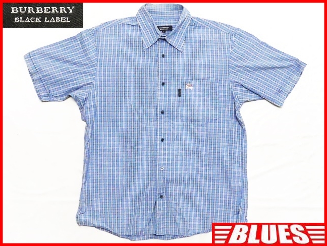 【格安saleスタート】 廃版 ドレスシャツ 廃版 LABEL★メンズM BLACK 即決★BURBERRY バーバリーブラックレーベル ワイシャツ 三陽商会正規 チェック 青 2 トップス 【格安saleスタート】 廃版 ドレスシャツ 廃版 LABEL★メンズM BLACK 即決★BURBERRY バーバリーブラックレーベル ワイシャツ 三陽商会正規 チェック 青 2 トップス