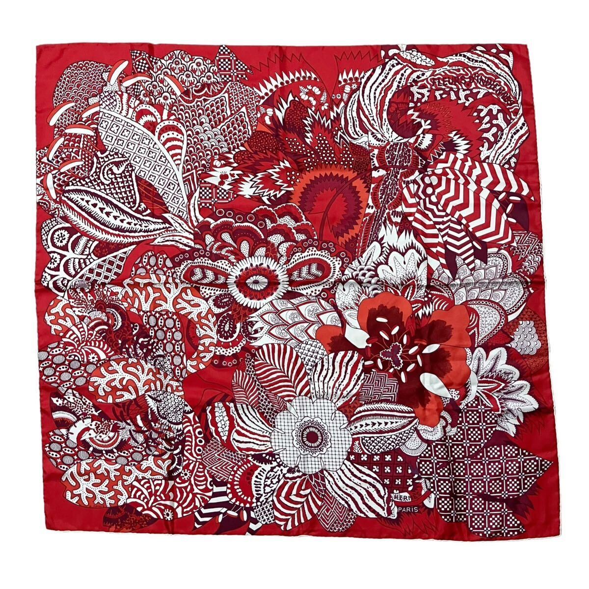 美品】エルメス HERMES カレ90 FLEURS D'INDIENNES インドの花 美品】エルメス HERMES カレ90 FLEURS D'INDIENNES インドの花