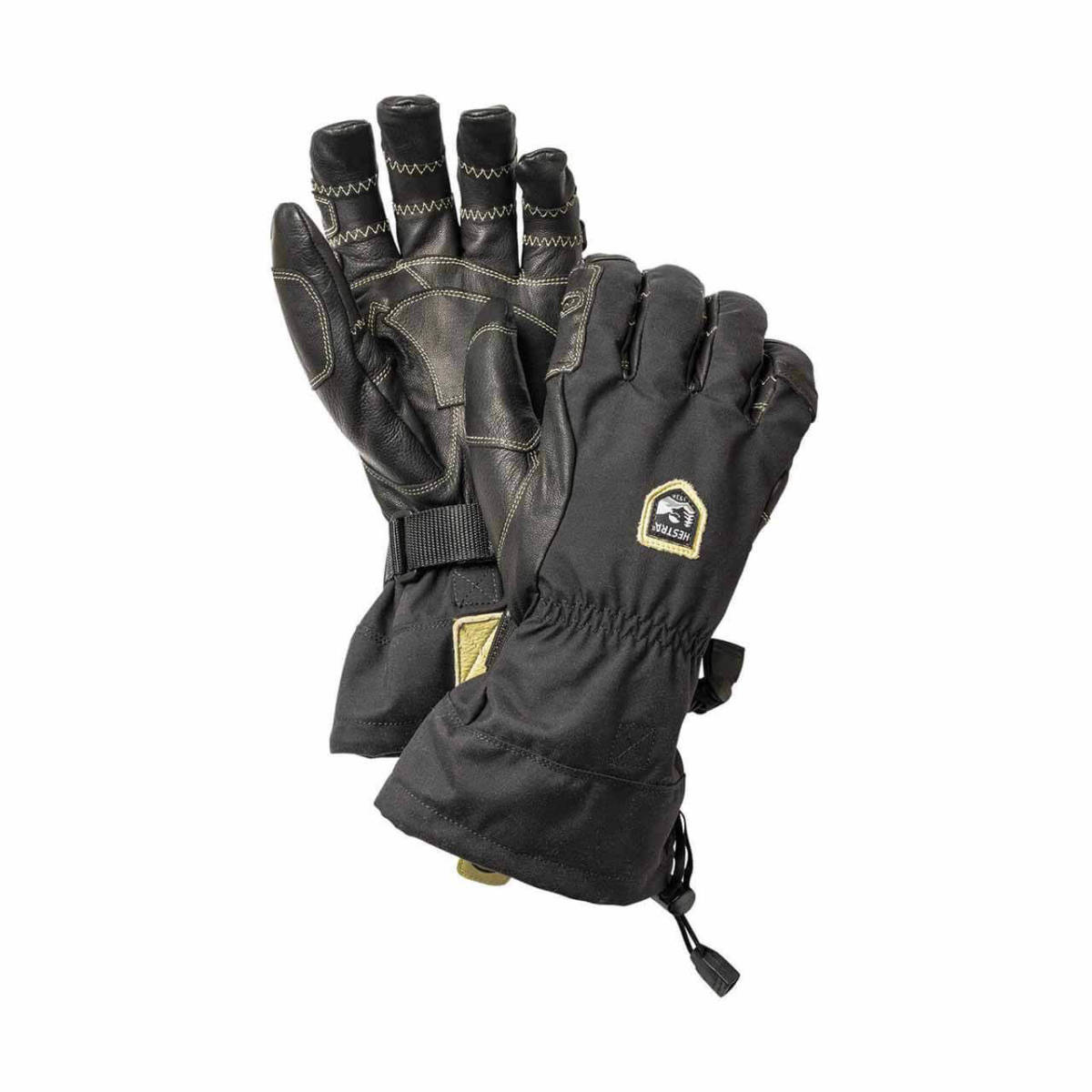 Hestra Army Leather Heli Ski Ergo Grip Glove ヘストラ　アーミー　レザー　ヘリ　スキー　エルゴ　グリップ　グローブ 8 M Black_画像1