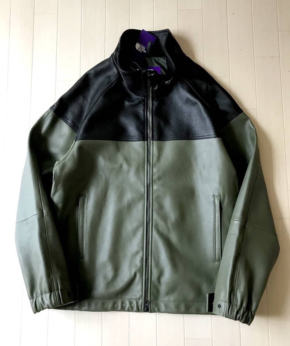 the north face purple label field leather jacket