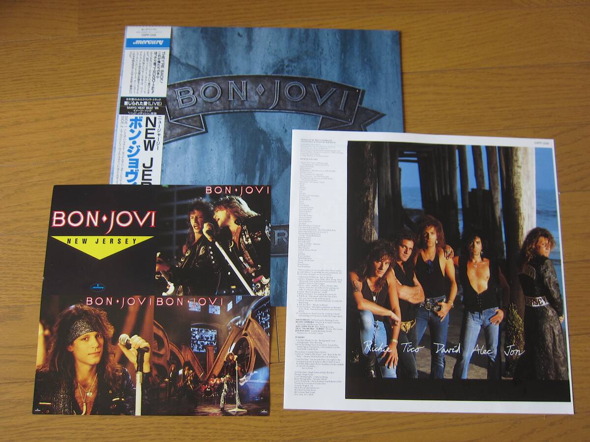□ BON JOVI NEW JERSEY 日本盤帯付き美品! ボートラ1曲ライブ □ BON JOVI NEW JERSEY 日本盤帯付き美品! ボートラ1曲ライブ