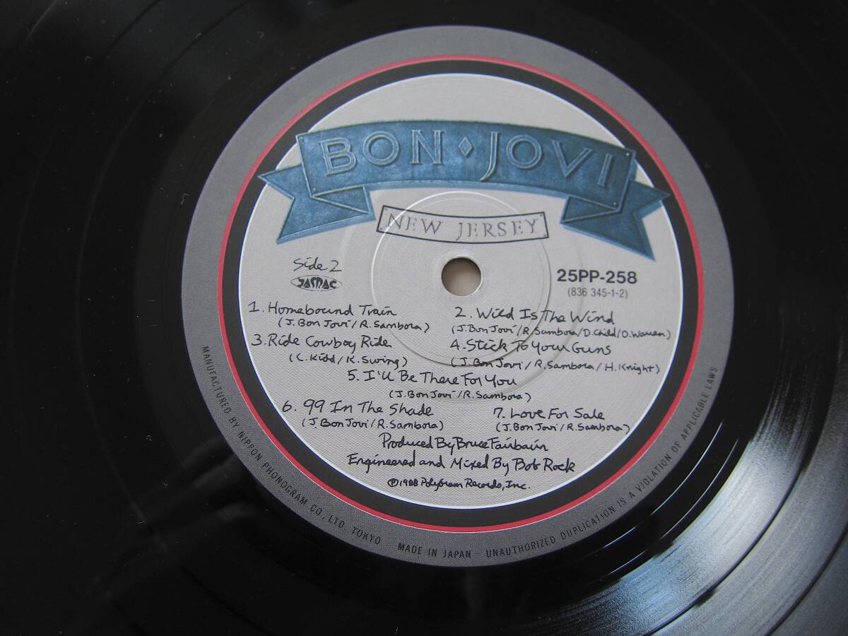 □ BON JOVI NEW JERSEY 日本盤帯付き美品! ボートラ1曲ライブ □ BON JOVI NEW JERSEY 日本盤帯付き美品! ボートラ1曲ライブ