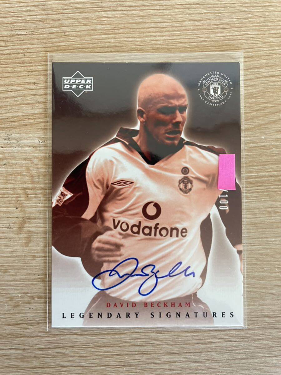 UD man Cesta -* united Legend 2002 Beckham AUTO autograph card 