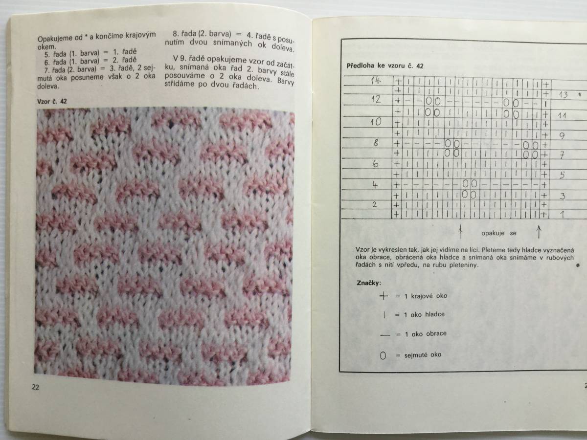 ■ARTBOOK_OUTLET■ G1-041 ★ チェコのニット 編み目で理解するパターン集 31種 1989年_画像8