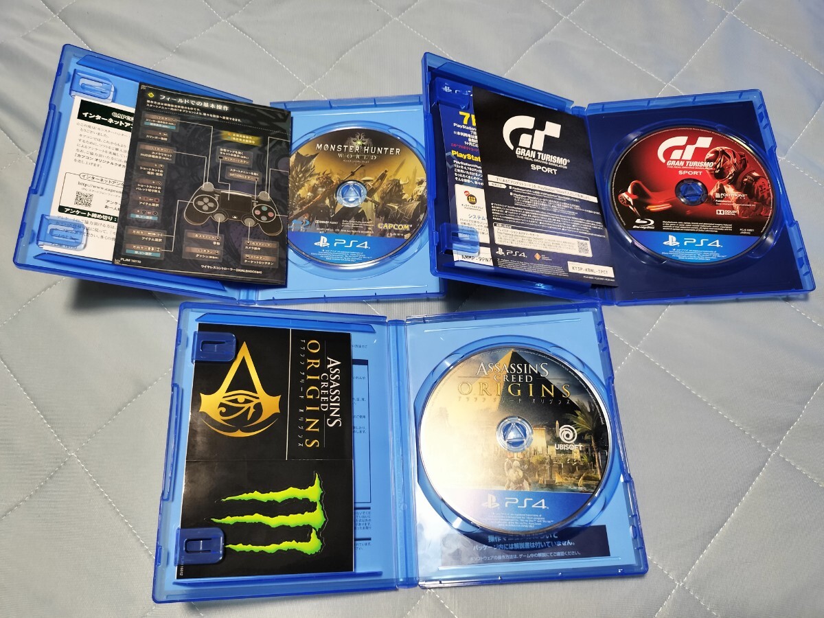 PS4asa sink Lead Origins Monstar Hunter : world .MHW gran turismo SPORT 3 pcs set operation verification settled 