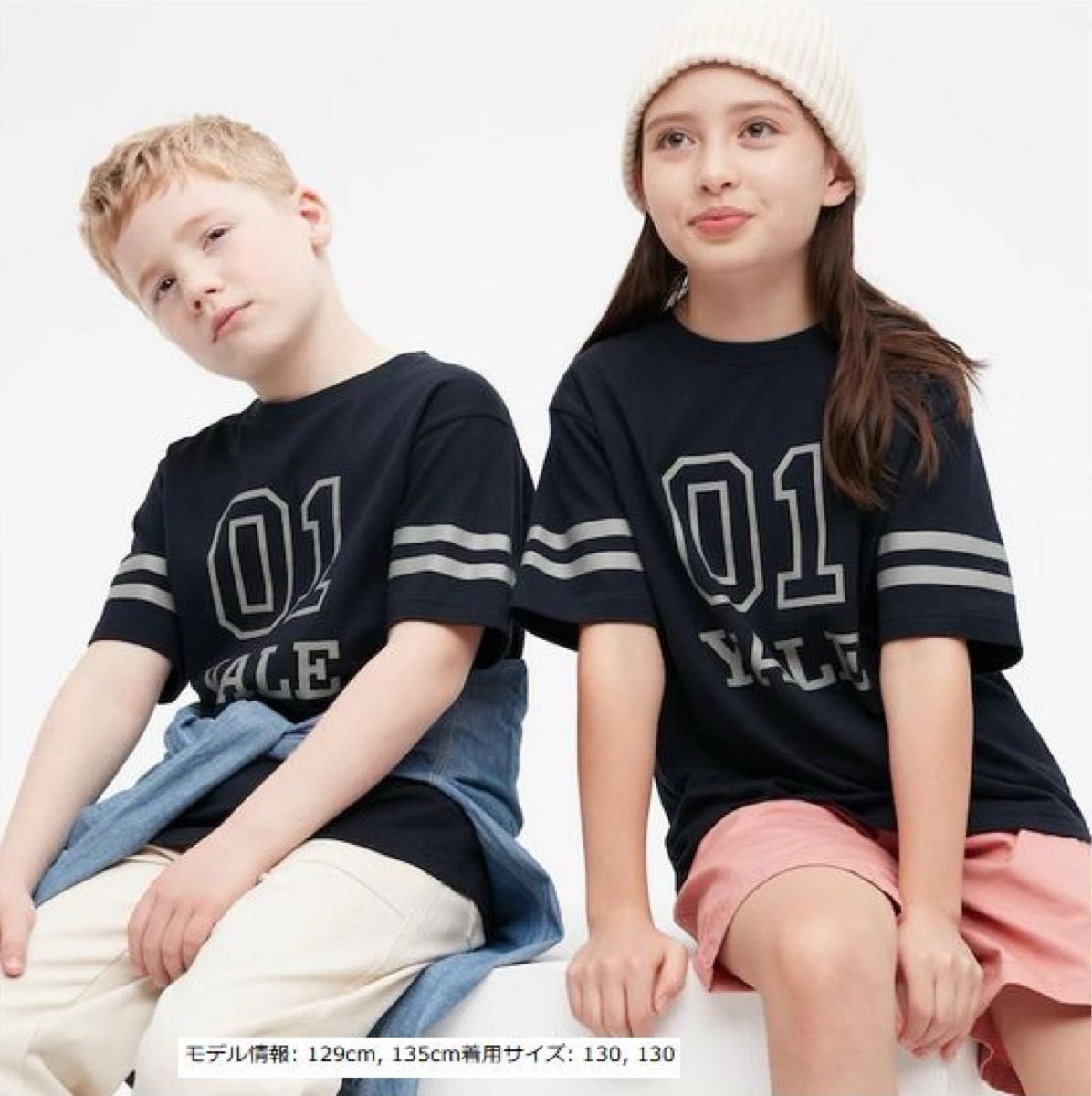 GIRLS スムースコットンワンピース（ノースリーブ）＆ KIDS イェール UT グラフィックTシャツ（半袖） *160*