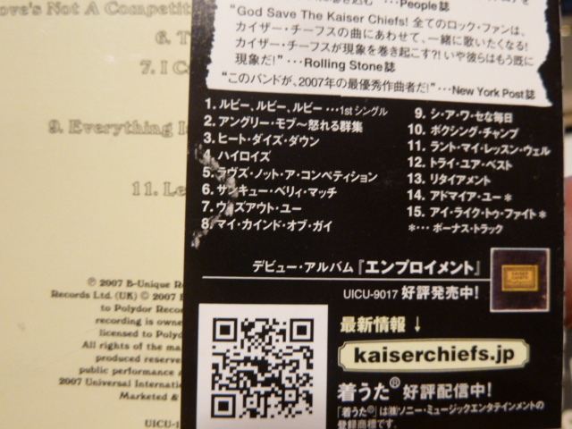 カイザー・チーフス★ＣＤ３点 KAISER CHIEFS_画像3