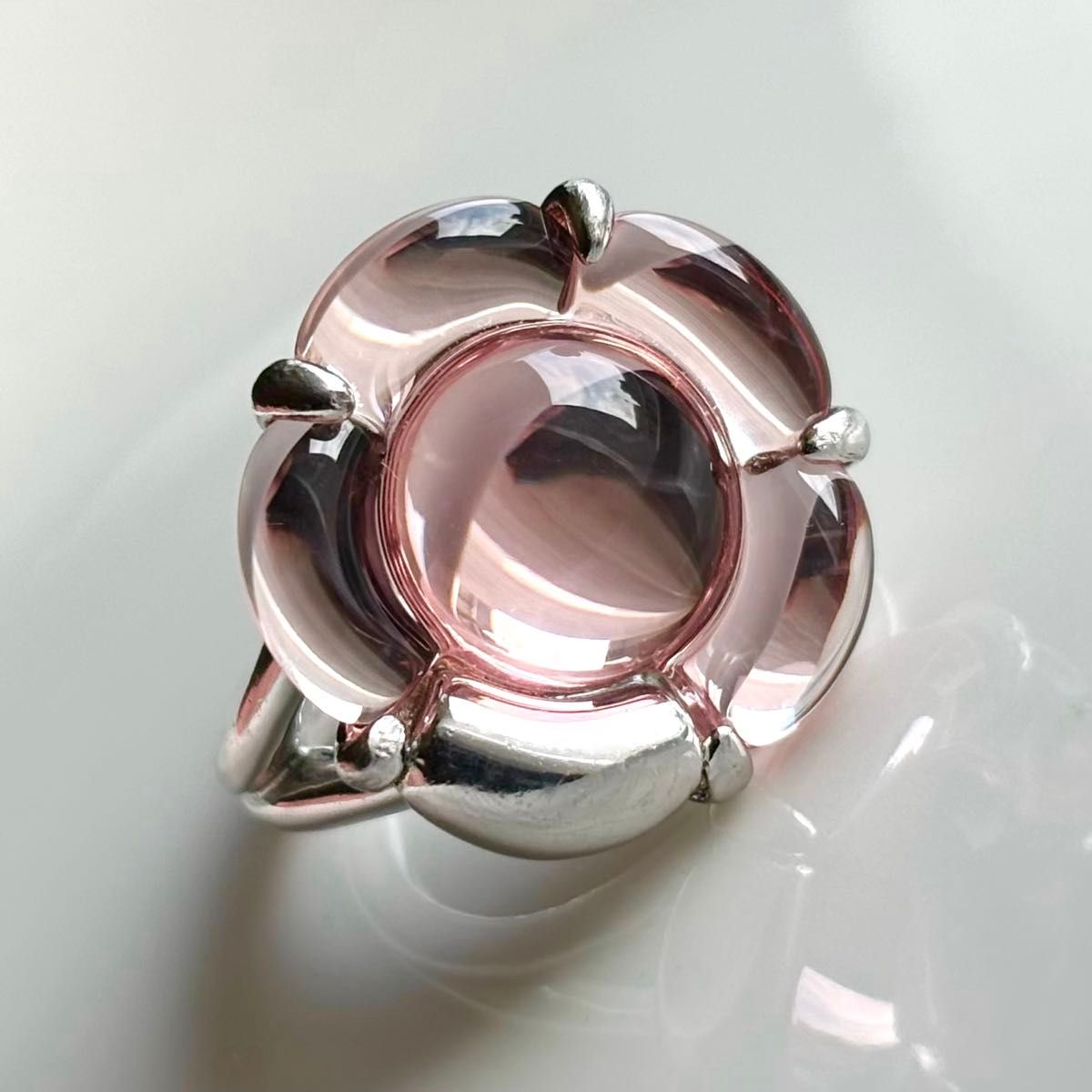 Baccarat バカラ B・Flower ビーフラワーリング silver925 11号 Baccarat バカラ B・Flower ビーフラワーリング silver925 11号