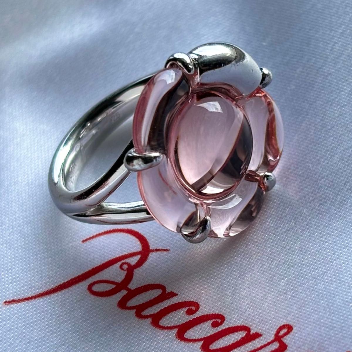 Baccarat バカラ B・Flower ビーフラワーリング silver925 11号 Baccarat バカラ B・Flower ビーフラワーリング silver925 11号