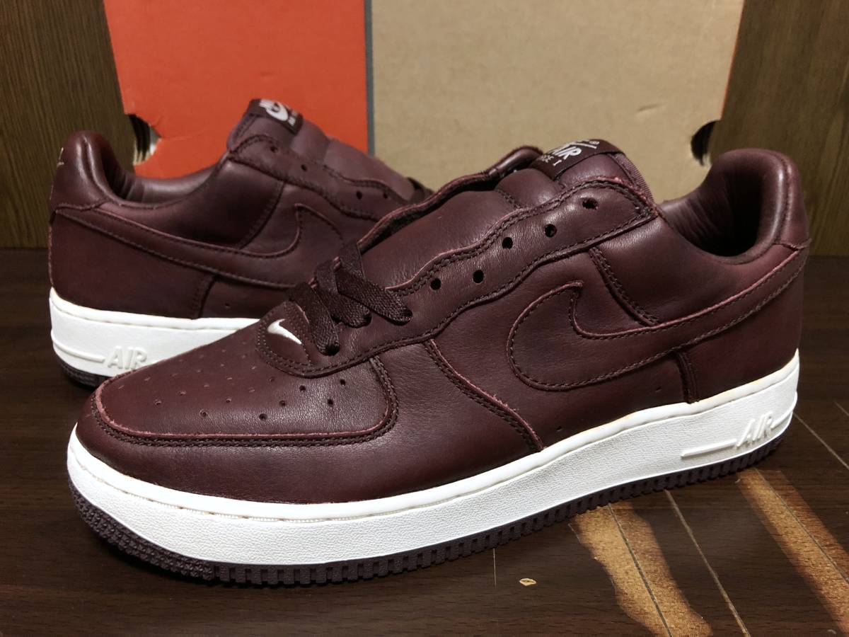 04年製 LE限定 NIKE WMNS AIR FORCE 1 PREMIUM ナイキ エアフォース プレミアム AF1【309439-661】ブラウン レザー LEATHER 赤茶 US11_画像1