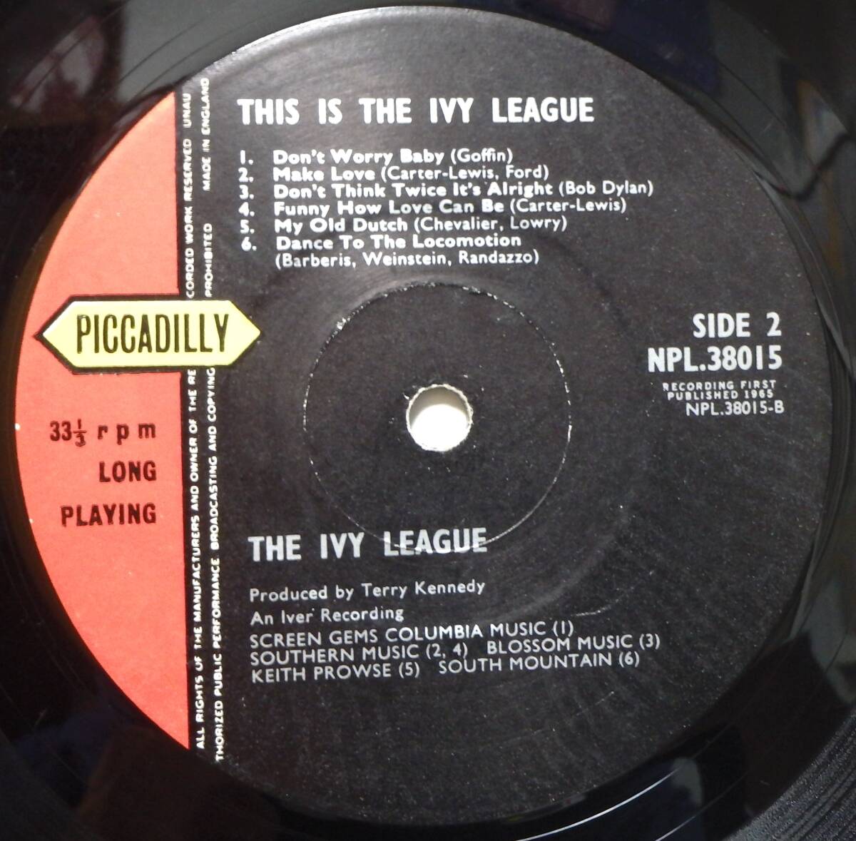 【BG411】THE IVY LEAGUE 「This Is The Ivy League」, 65 UK mono Original/ペラジャケ ★ブリティッシュ・ビート/ポップ・ロック_画像5