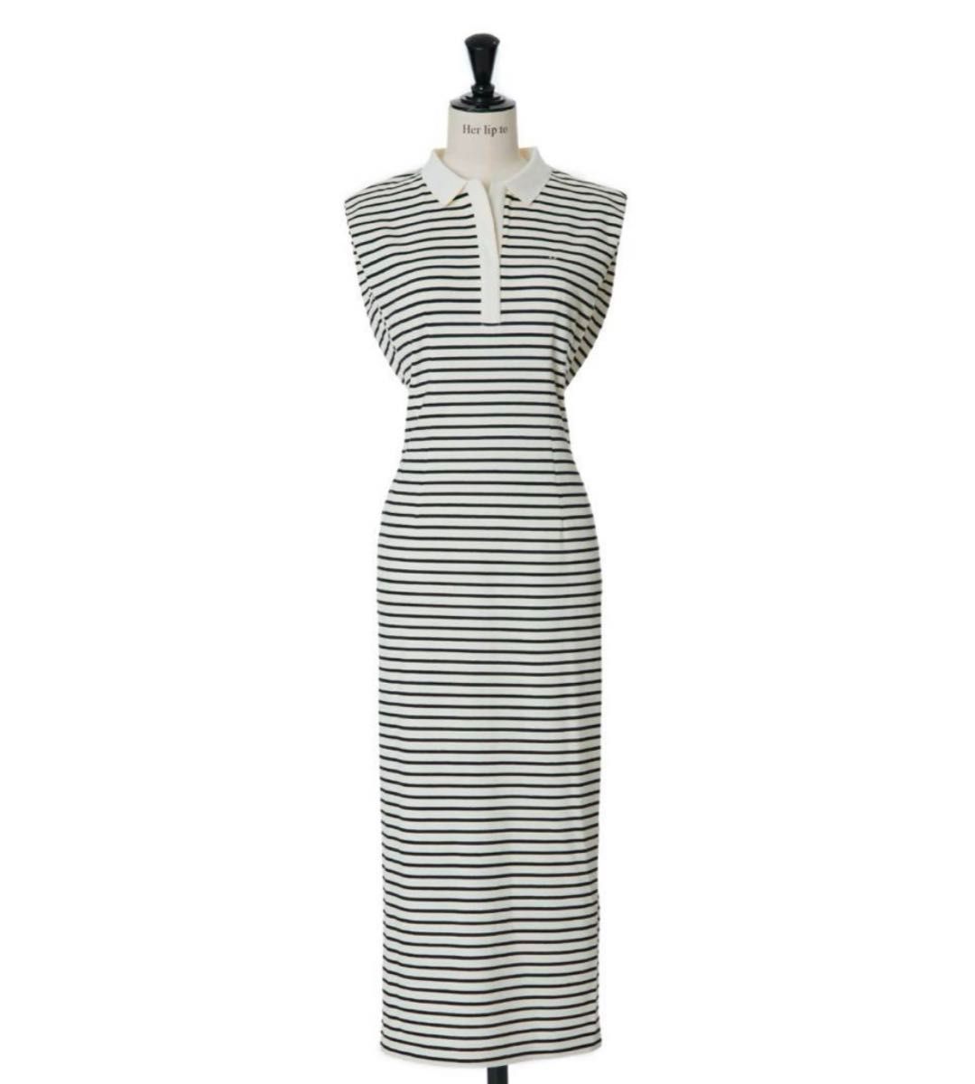 herlipto French Sleeve Polo Long Dress ポロ ワンピース herlipto French Sleeve Polo Long Dress ポロ ワンピース