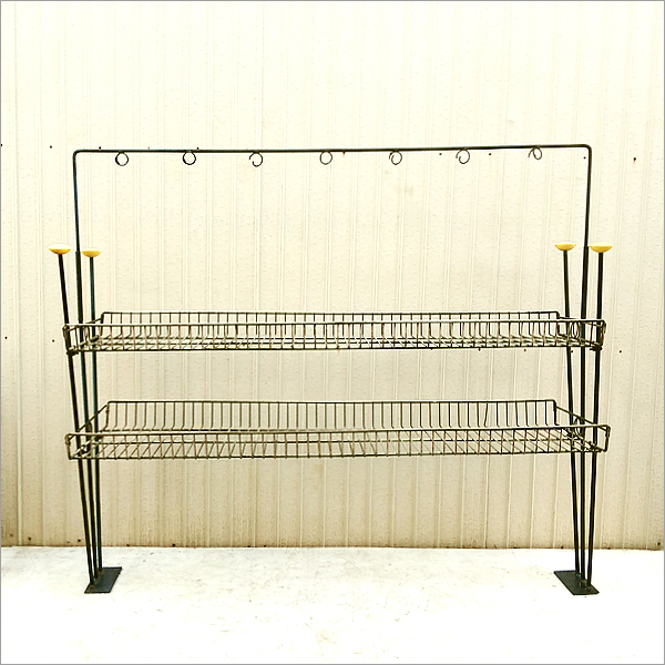 [ retro pop wire rack ] inspection : Showa Retro car Be Schic display case furniture display shelf shelf iron hanging rack 