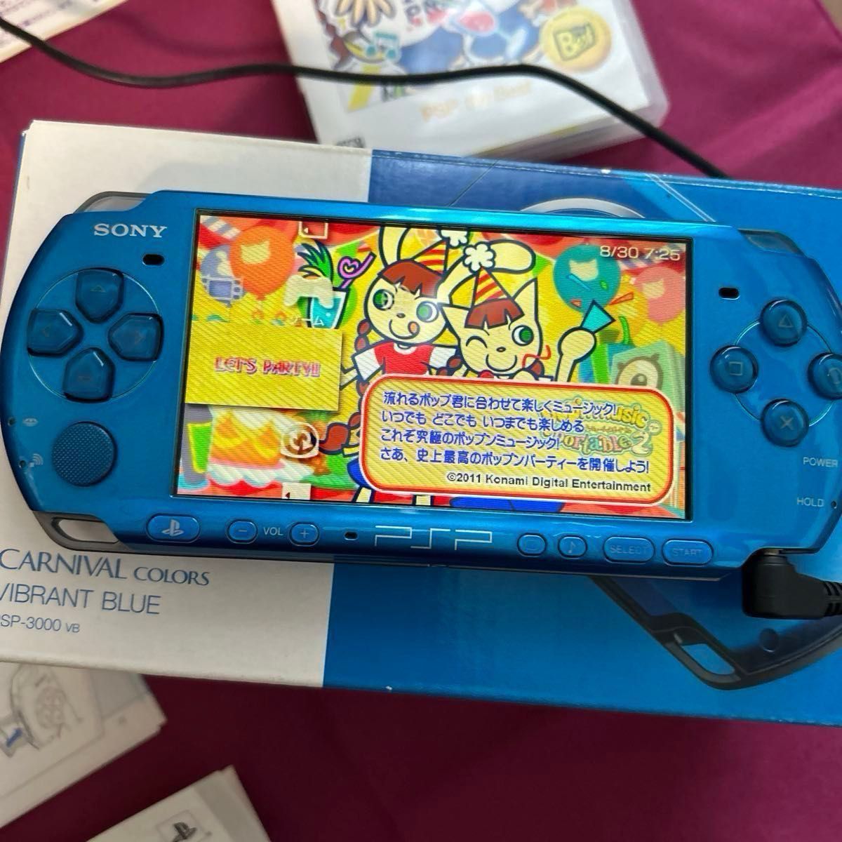 今季ブランド SONY PSP ブルー バッテリーなし プレイステーションポータブル PSP3000シリーズ
