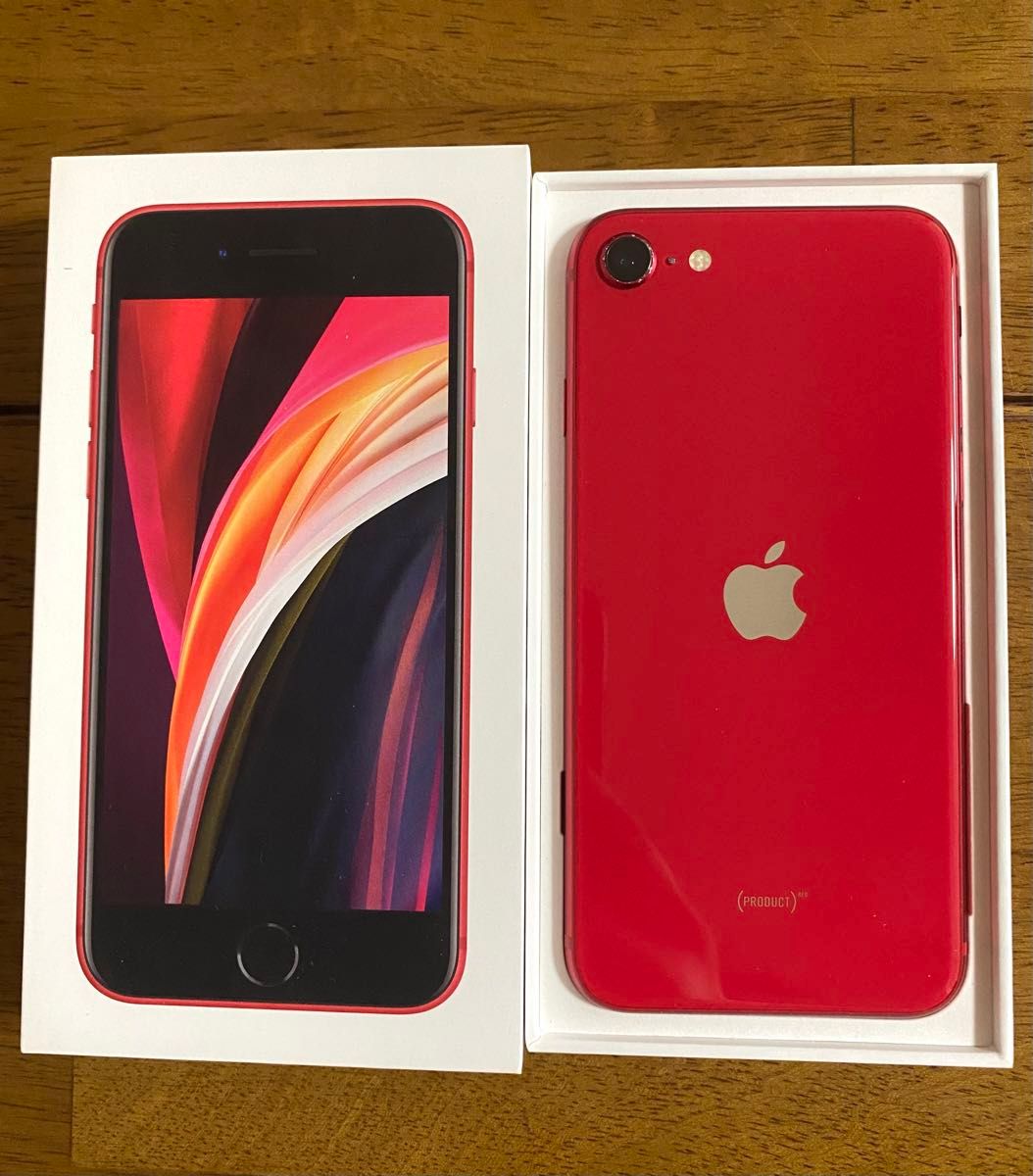 美品】iPhone SE 第2世代 RED 64GB SIMフリー 残債なし 付属品 美品】iPhone SE 第2世代 RED 64GB SIMフリー 残債なし 付属品