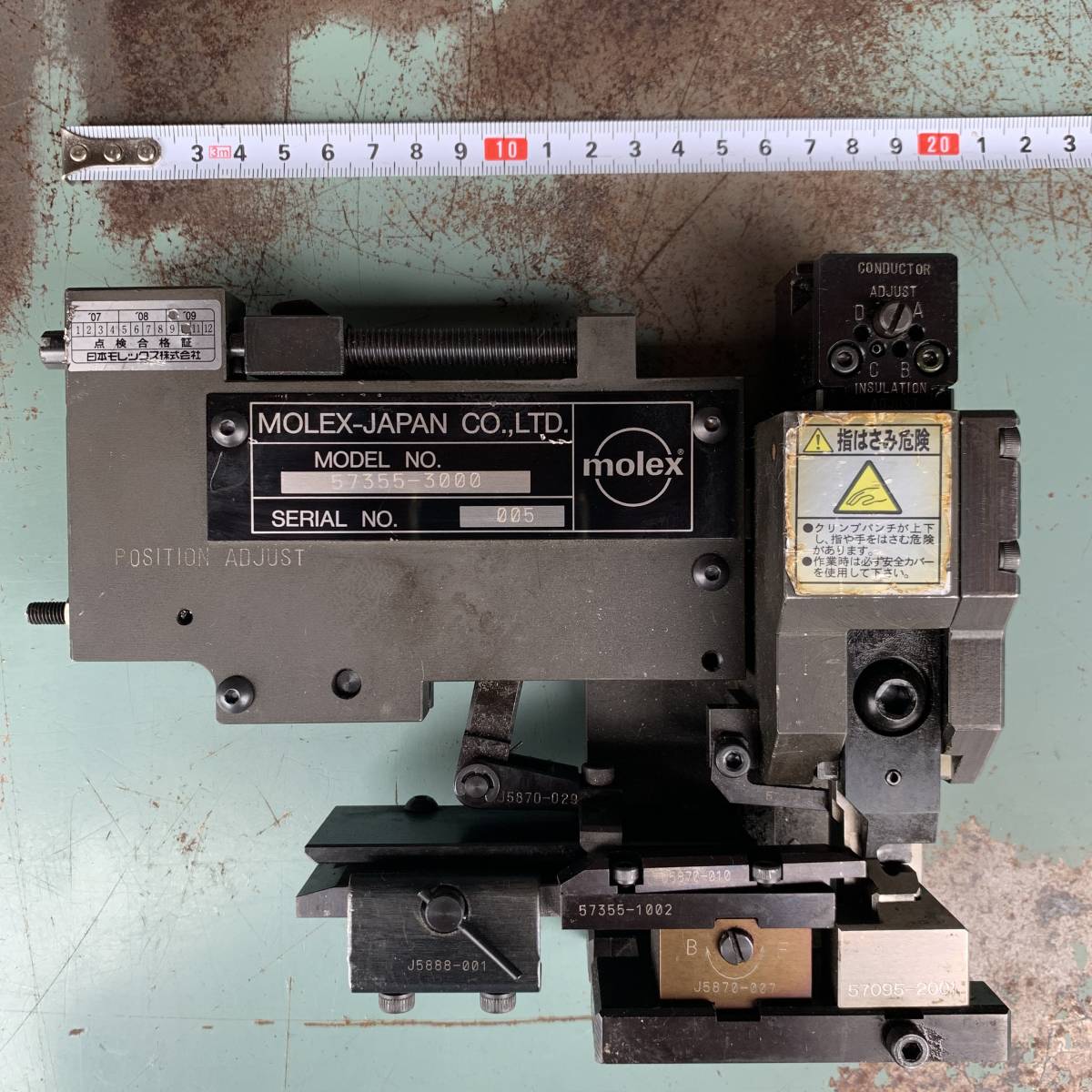 ③molex аппликация -ta- давление надеты машина Press механизм детали Harness точный tool инструмент mo Rex масса 3.5kg б/у DIY для бизнеса 57355 оборудование редкость бесплатная доставка JAPAN сделано в Японии 