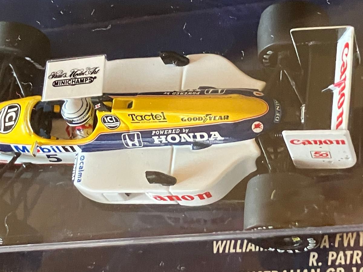 F1 PMA 1/43 ウイリアムズ FW11B No5 リカルド・パトレーゼ 1987 F1 PMA 1/43 ウイリアムズ FW11B No5 リカルド・パトレーゼ 1987
