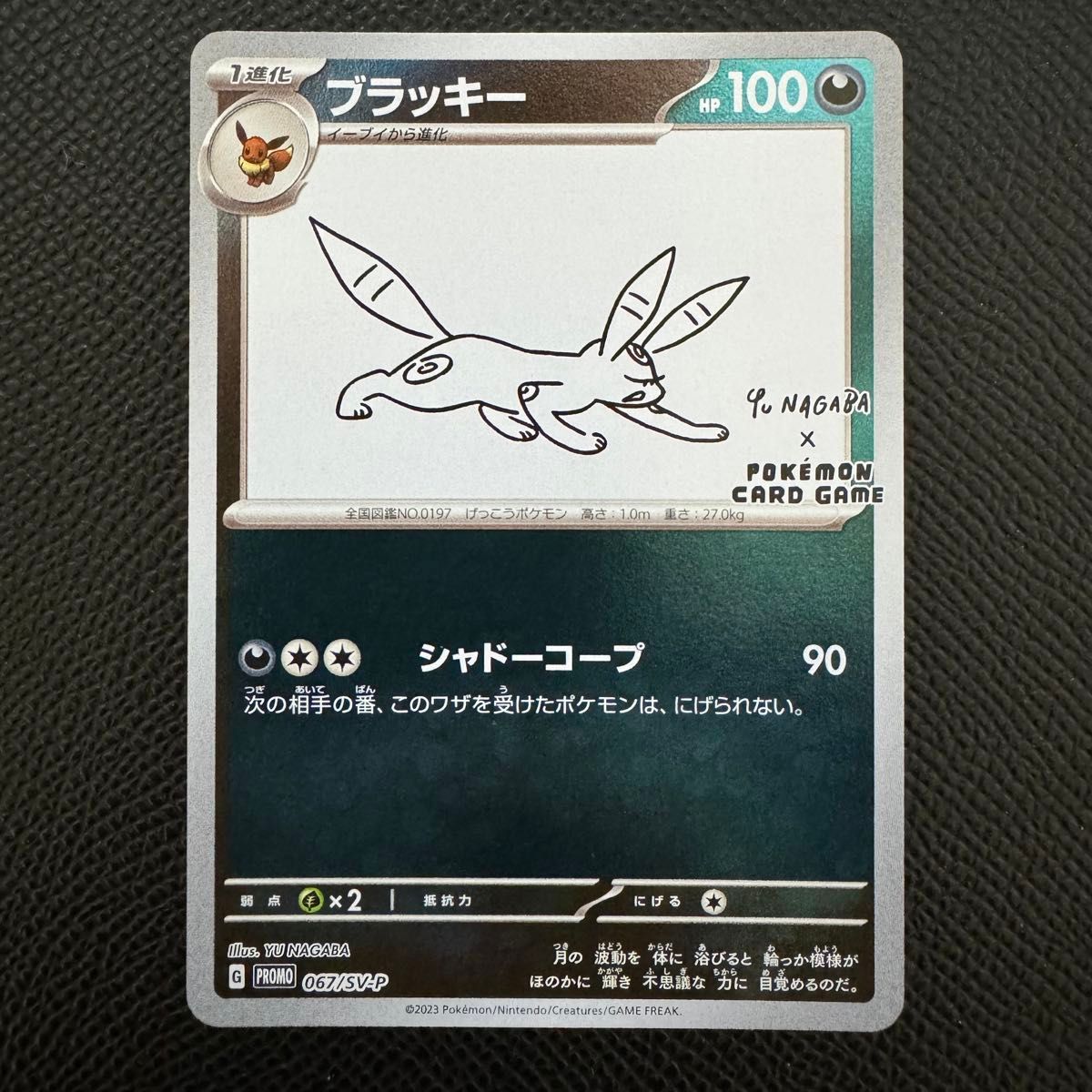 ポケモンカード 長場雄 イーブイ プロモ ブラッキー NAGABA YU ポケモンカード 長場雄 イーブイ プロモ ブラッキー NAGABA YU