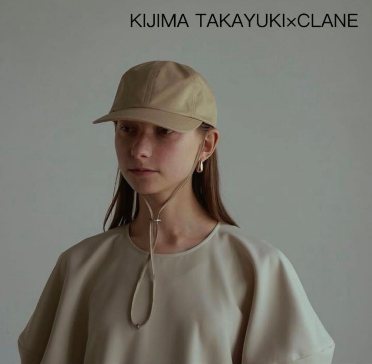 TAKAYUKI×CLANE キャップ ベージュ キジマタカユキ コラボ TAKAYUKI×CLANE キャップ ベージュ キジマタカユキ コラボ