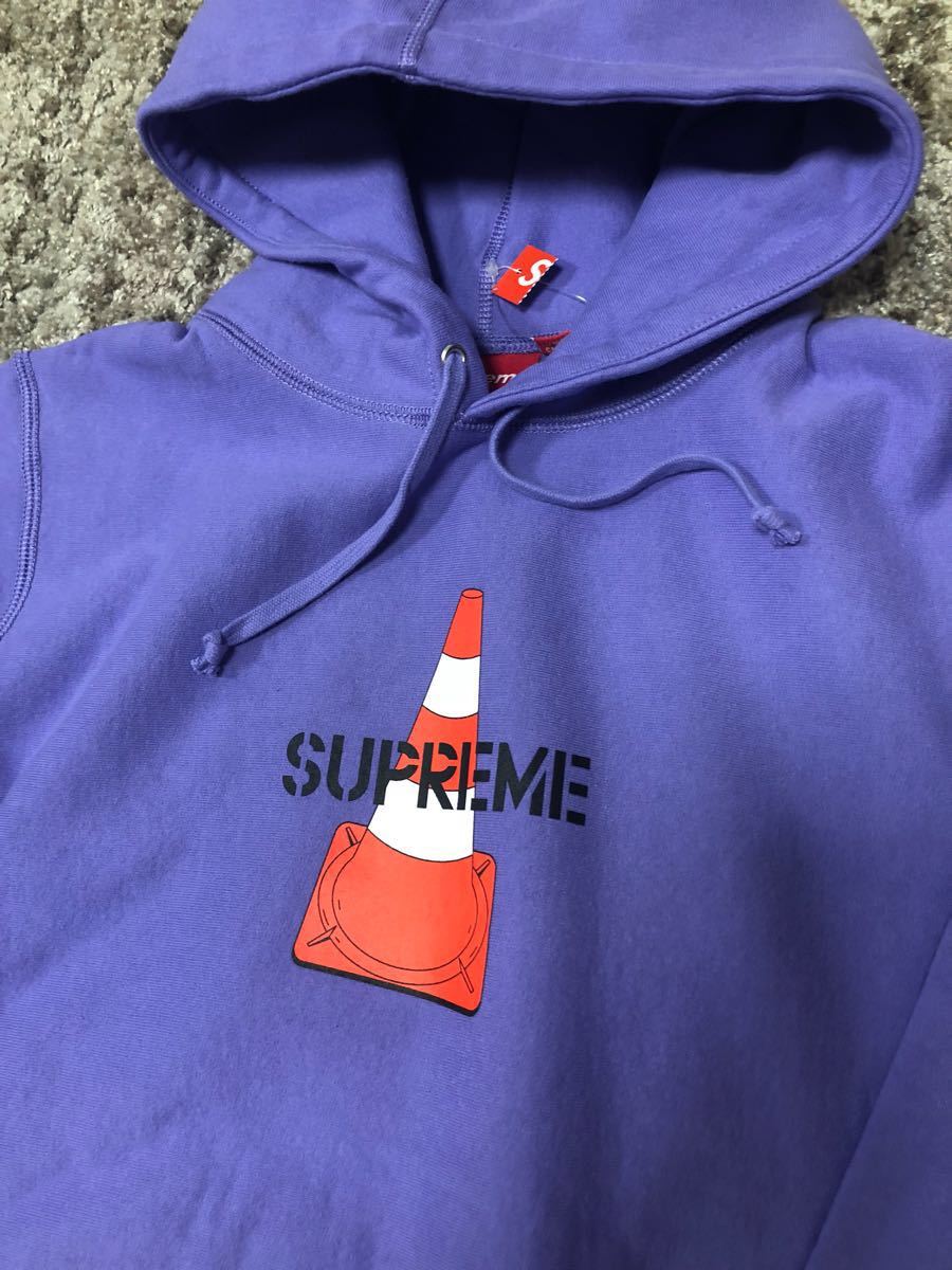 PayPayフリマ｜送料無料 M 紫 supreme cone hooded sweatshirt 