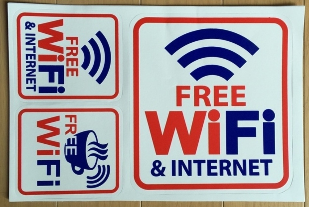 * бесплатная доставка свободный waifai стикер для бизнеса FREE WIFI витрина для для продвижения товара Cafe отель ... день зарубежный человек беспроводной LAN сборник покупатель смартфон TS-26N