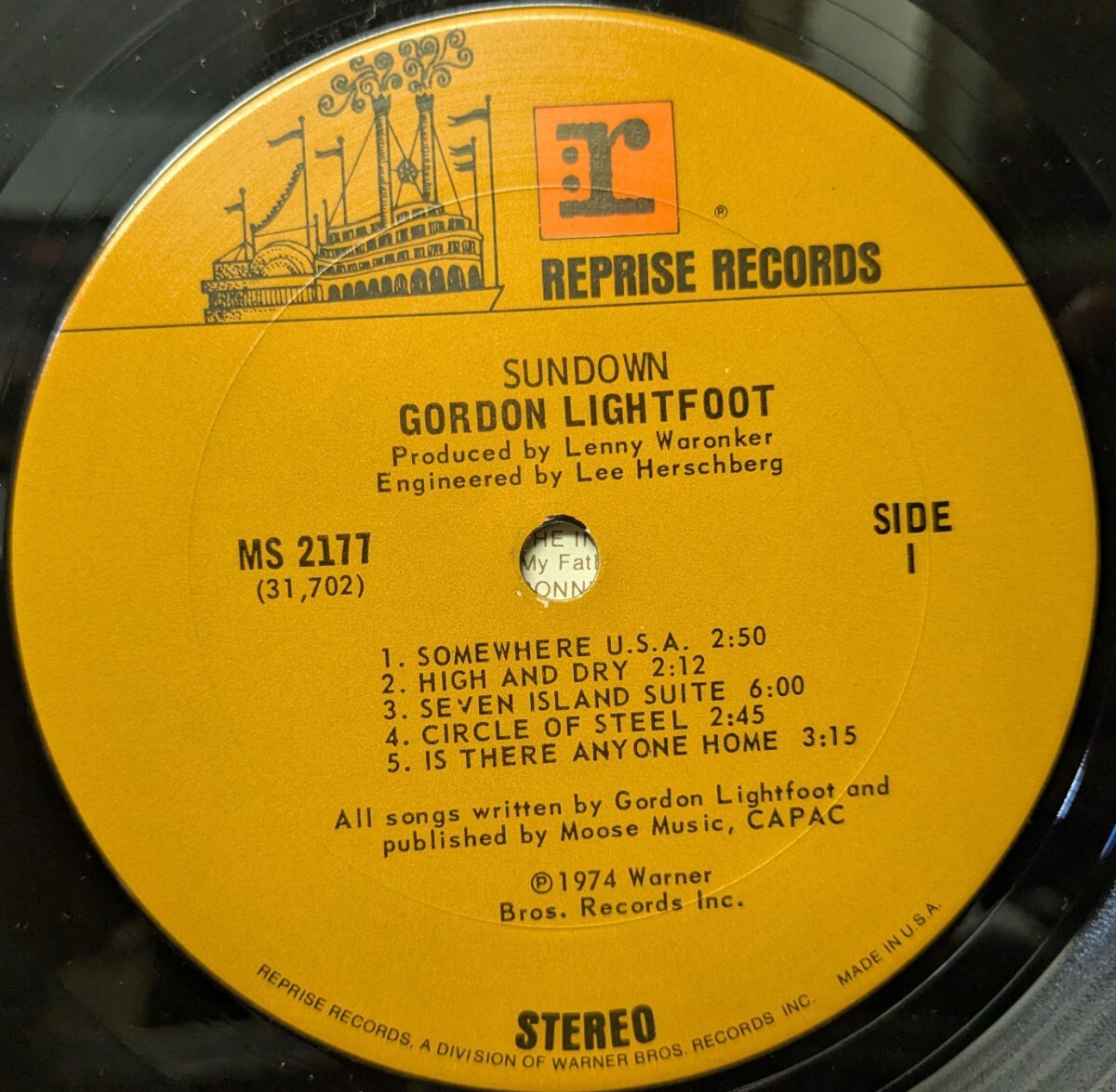 *GORDON LIGHTFOOT/SUNDOWN1974\'USA REPRISE