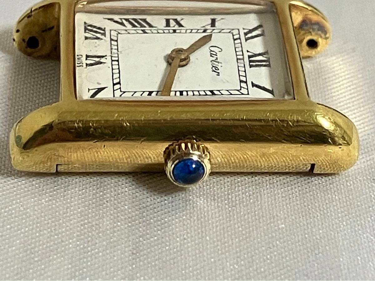 稼働 CARTIER カルティエ タンク スクエア 手巻き 腕時計 本体 稼働 CARTIER カルティエ タンク スクエア 手巻き 腕時計 本体
